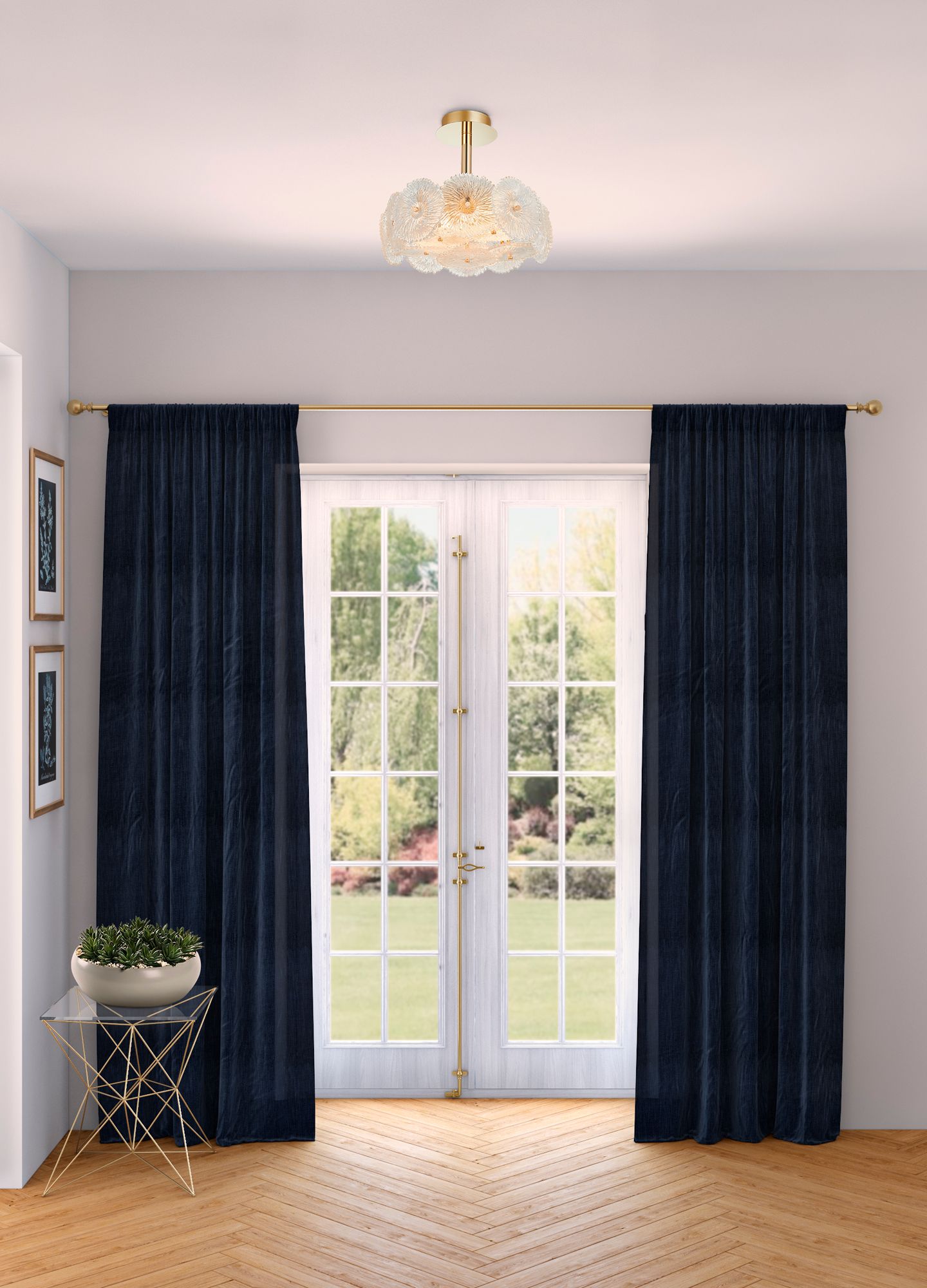 Image 6 Artcraft Bloom 15 3/4" Wide Brass Art Shade Ceiling Light more views