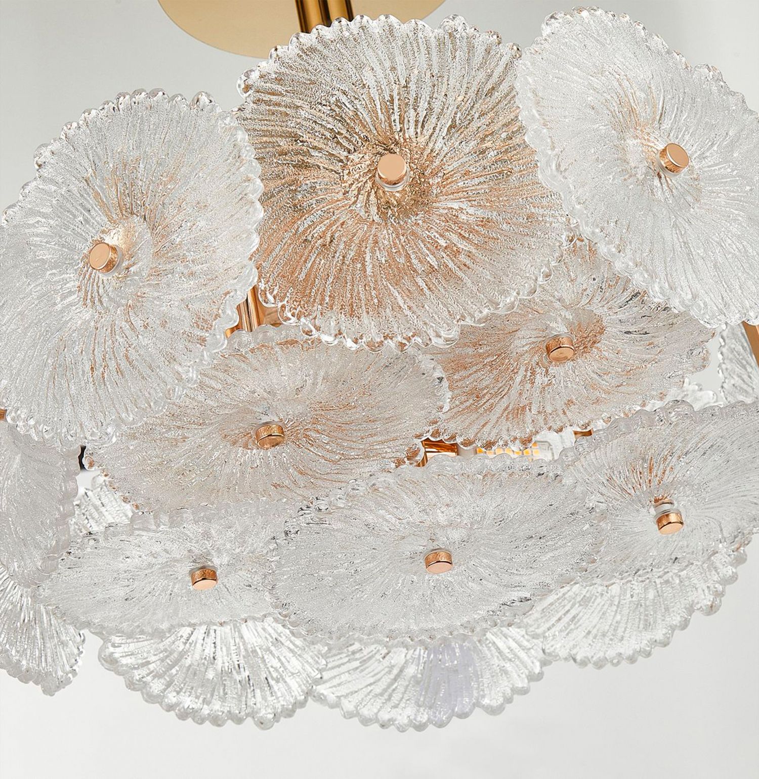 Image 7 Artcraft Bloom 15 3/4" Wide Brass Art Shade Ceiling Light more views