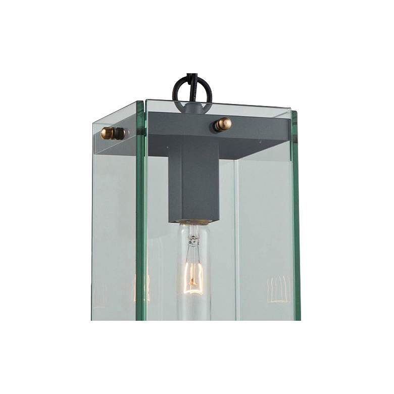 Image 2 Artcraft Bradgate 16 inch High Matte Black Outdoor Hanging Light more views