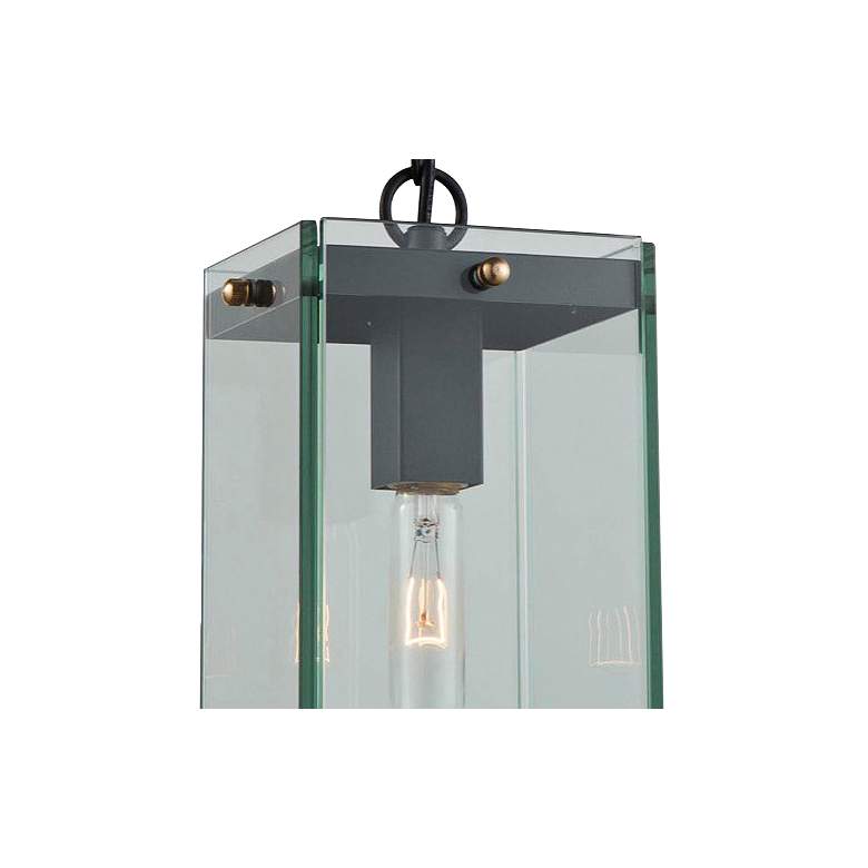 Image 2 Artcraft Bradgate 19 1/4"H Matte Black Outdoor Hanging Light more views
