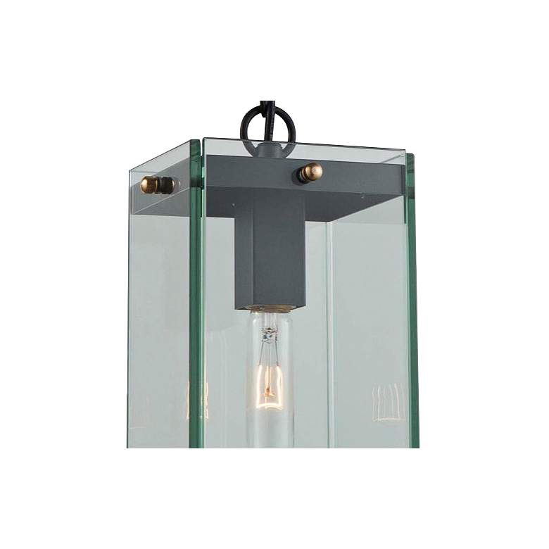 Image 2 Artcraft Bradgate 19 1/4 inchH Matte Black Outdoor Hanging Light more views