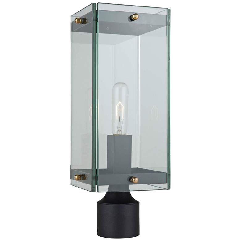 Image 1 Artcraft Bradgate 19 1/4 inchH Matte Black Outdoor Post Light