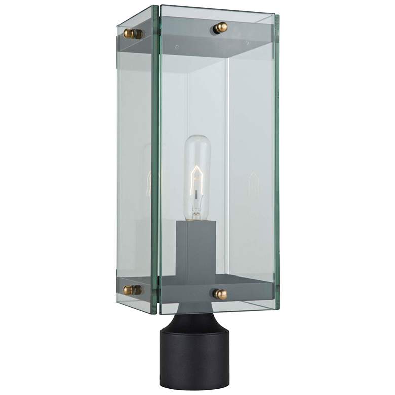 Image 1 Artcraft Bradgate 22 1/4"H Matte Black Outdoor Post Light