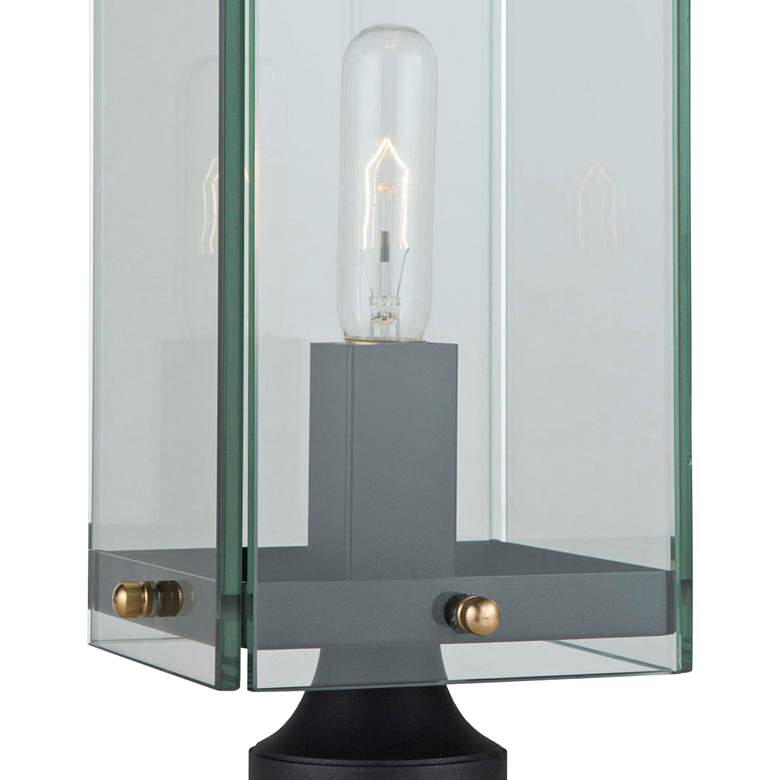 Image 2 Artcraft Bradgate 22 1/4"H Matte Black Outdoor Post Light more views