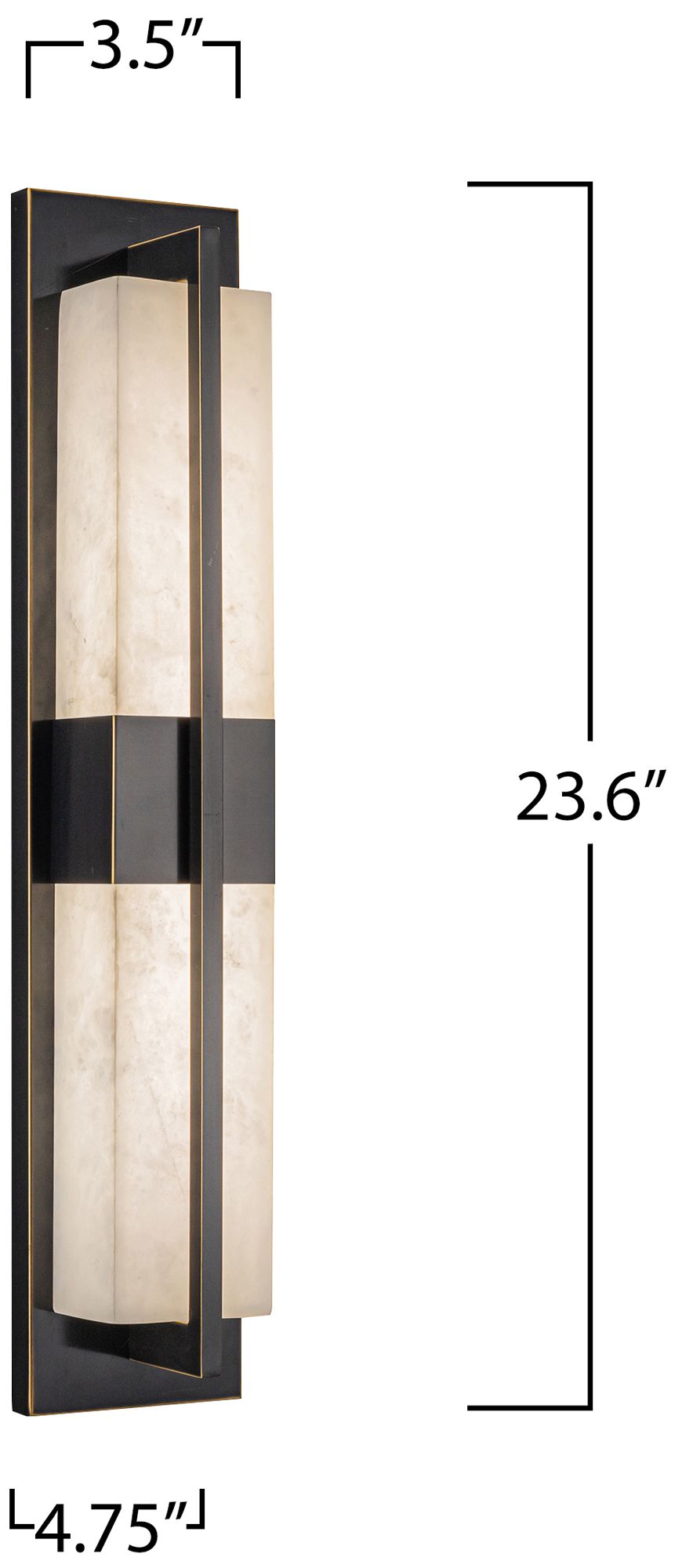 Artcraft Briana 23 1/2" High Bronze LED Wall Sconce