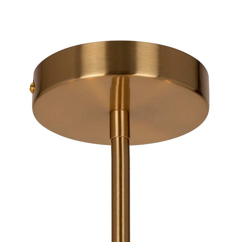 Image 7 Artcraft Bronte 24 1/2"W Brushed Brass 6-Light Chandelier more views