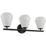 2_ArtCraft Brooke 22 1/2" Wide Black 3-Light Vanity Bath Light more views