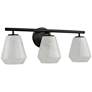 3_ArtCraft Brooke 22 1/2" Wide Black 3-Light Vanity Bath Light more views