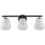 4_ArtCraft Brooke 22 1/2" Wide Black 3-Light Vanity Bath Light more views