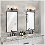 6_ArtCraft Brooke 22 1/2" Wide Black 3-Light Vanity Bath Light more views