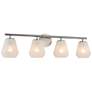 1_ArtCraft Brooke 31 1/4"W Brushed Nickel 4-Light Bath Light