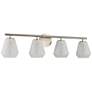 2_ArtCraft Brooke 31 1/4"W Brushed Nickel 4-Light Bath Light more views