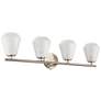 4_ArtCraft Brooke 31 1/4"W Brushed Nickel 4-Light Bath Light more views