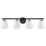 3_ArtCraft Brooke 31 1/4" Wide Black 4-Light Vanity Bath Light more views