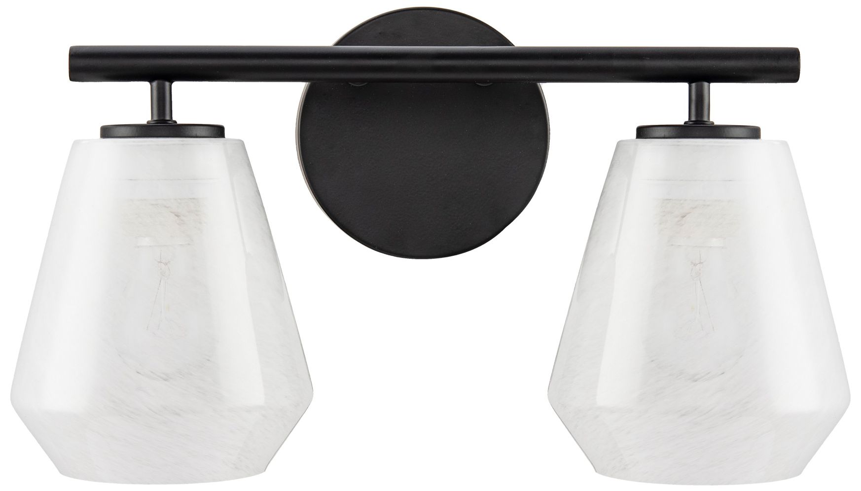 Image 2 ArtCraft Brooke 8" High Black 2-Light Wall Sconce more views
