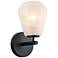 ArtCraft Brooke 9 1/4" High Black Wall Sconce