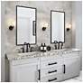 6_ArtCraft Brooke 9 1/4" High Black Wall Sconce more views