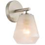1_ArtCraft Brooke 9 1/4" High Brushed Nickel Wall Sconce