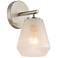 ArtCraft Brooke 9 1/4" High Brushed Nickel Wall Sconce