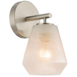 ArtCraft Brooke 9 1/4" High Brushed Nickel Wall Sconce