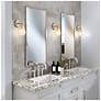 6_ArtCraft Brooke 9 1/4" High Brushed Nickel Wall Sconce more views