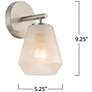 7_ArtCraft Brooke 9 1/4" High Brushed Nickel Wall Sconce more views