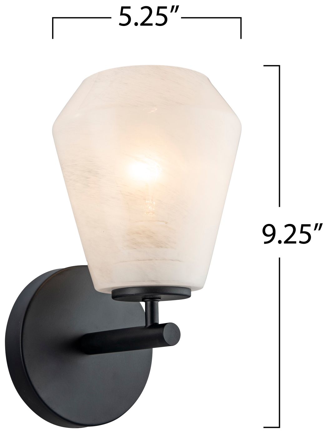 Image 7 ArtCraft Brooke 9 1/4" High Black Wall Sconce more views