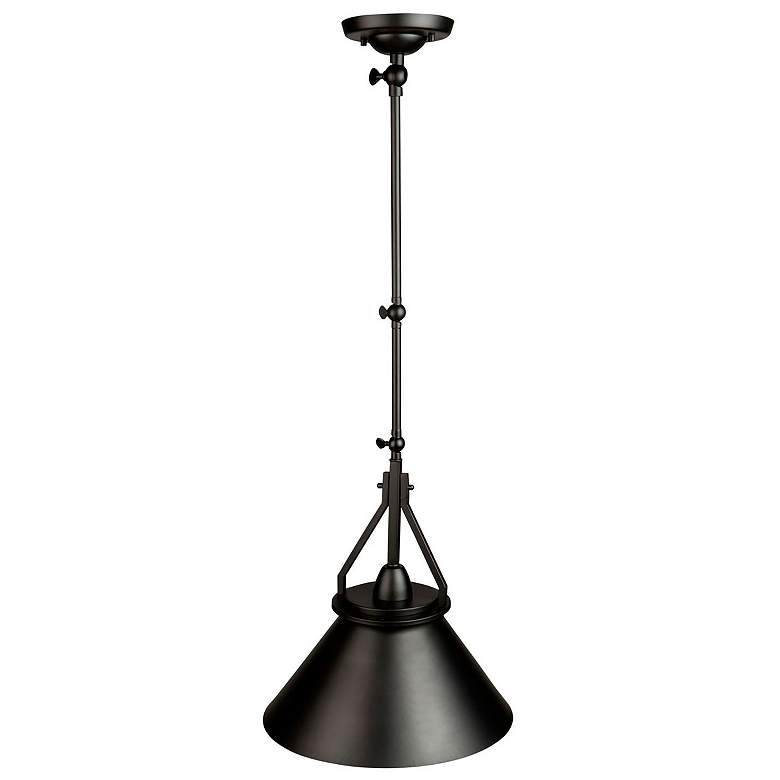Image 4 Artcraft Brydon 13 1/2" Wide Black Pendant Light more views