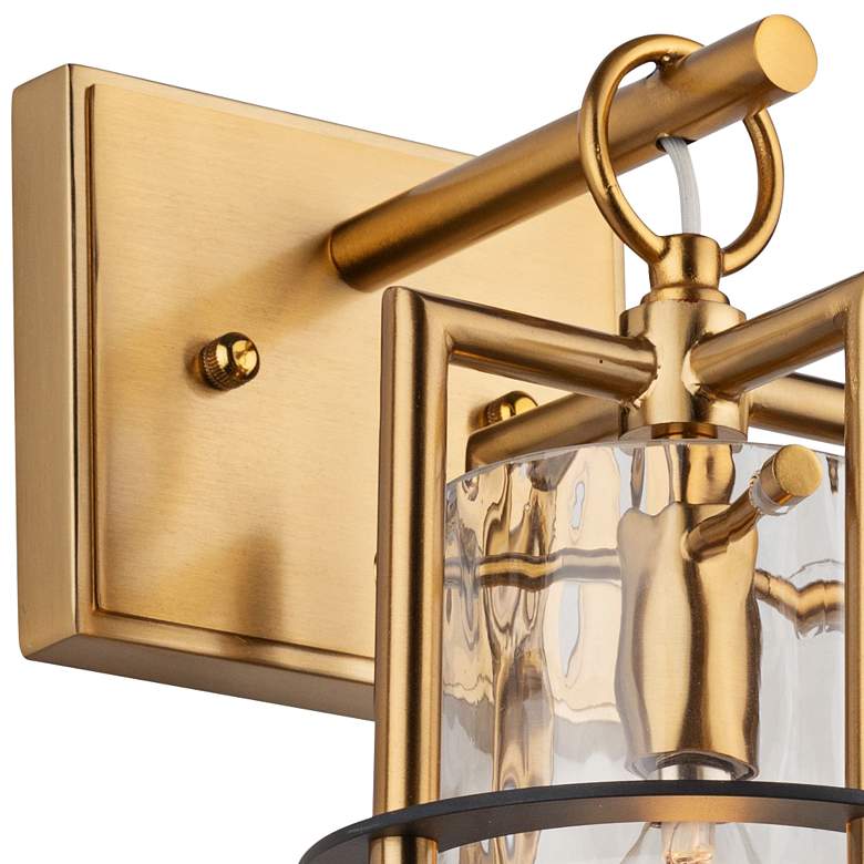 Image 2 Artcraft Buford 10 1/2" High Brushed Brass Wall Sconce more views