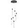 ArtCraft Celine 15 3/4" Wide Black LED Multi-Light Pendant
