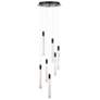 2_ArtCraft Celine 15 3/4" Wide Black LED Multi-Light Pendant more views
