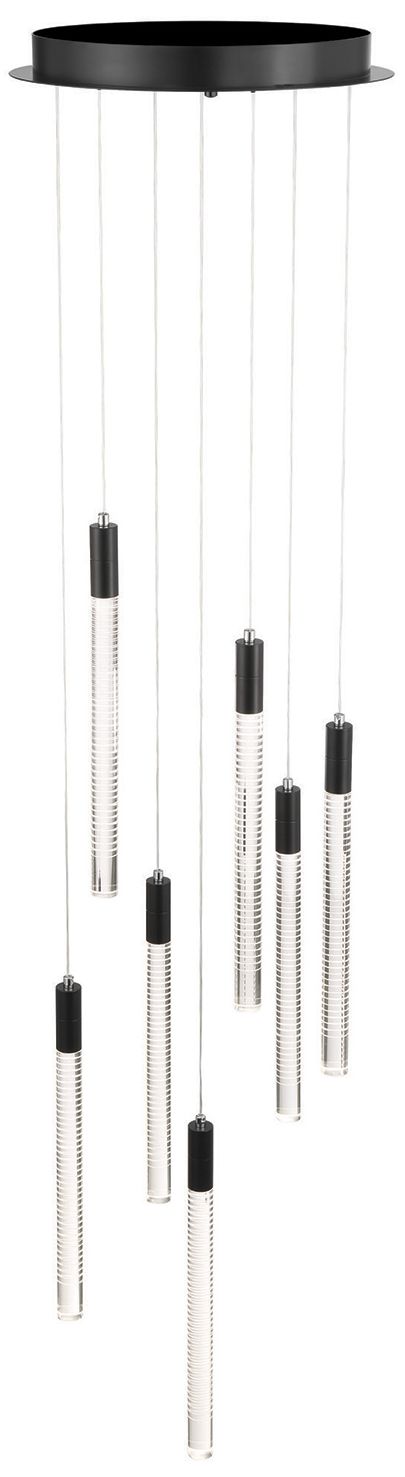 Image 3 ArtCraft Celine 15 3/4" Wide Black LED Multi-Light Pendant more views