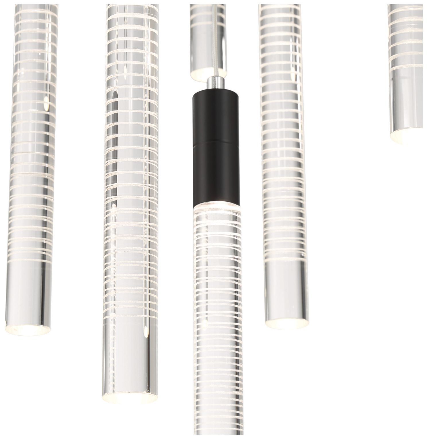 Image 5 ArtCraft Celine 15 3/4" Wide Black LED Multi-Light Pendant more views