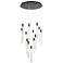 ArtCraft Celine 23 1/2" Wide Black LED Multi-Light Pendant
