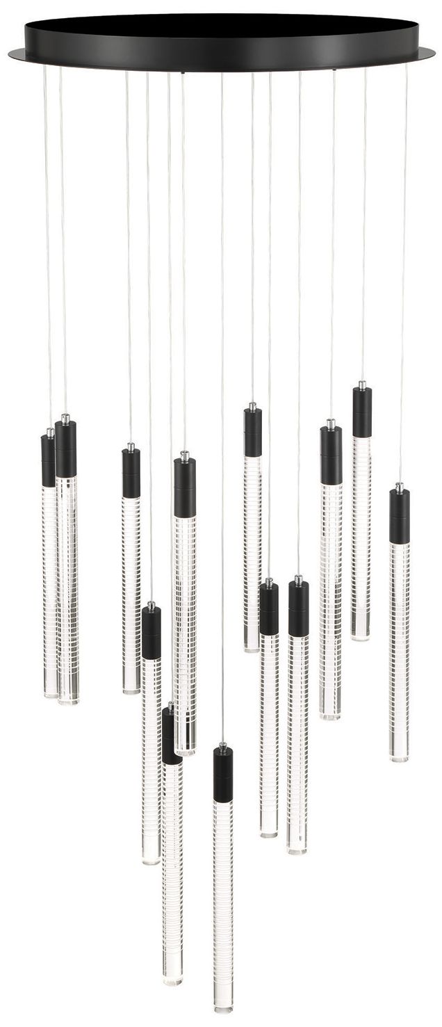 Image 3 ArtCraft Celine 23 1/2" Wide Black LED Multi-Light Pendant more views