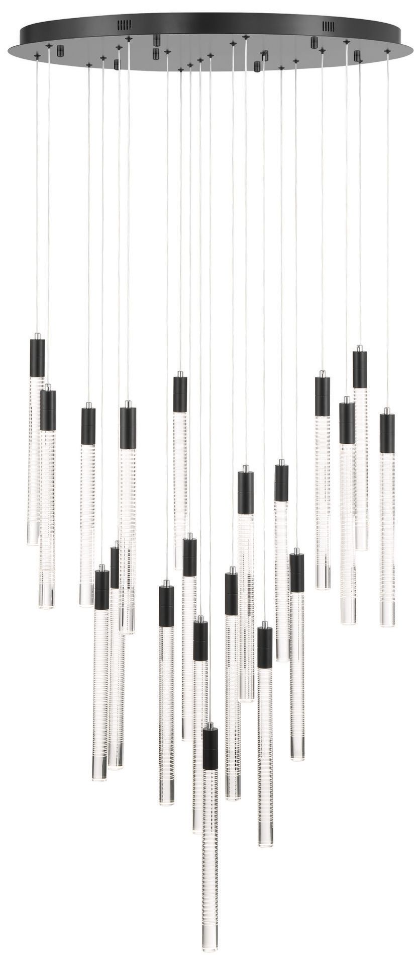 Image 2 ArtCraft Celine 31 1/2" Wide Black LED Multi-Light Pendant more views