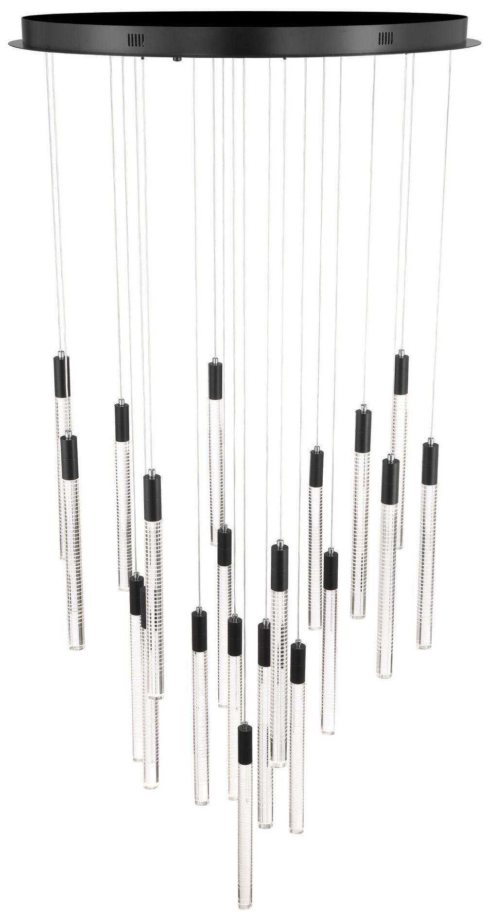 Image 3 ArtCraft Celine 31 1/2" Wide Black LED Multi-Light Pendant more views