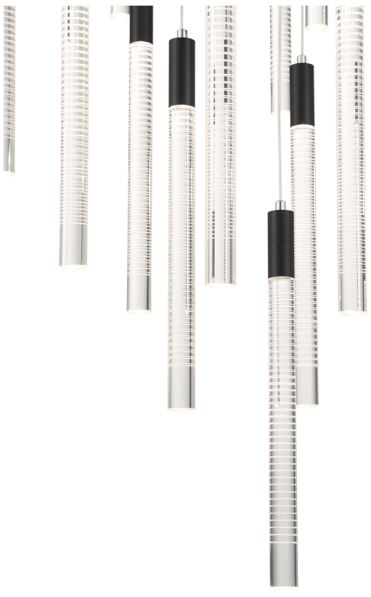 Image 4 ArtCraft Celine 31 1/2" Wide Black LED Multi-Light Pendant more views