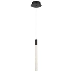 Artcraft Celine 5" Wide Black LED Mini Pendant