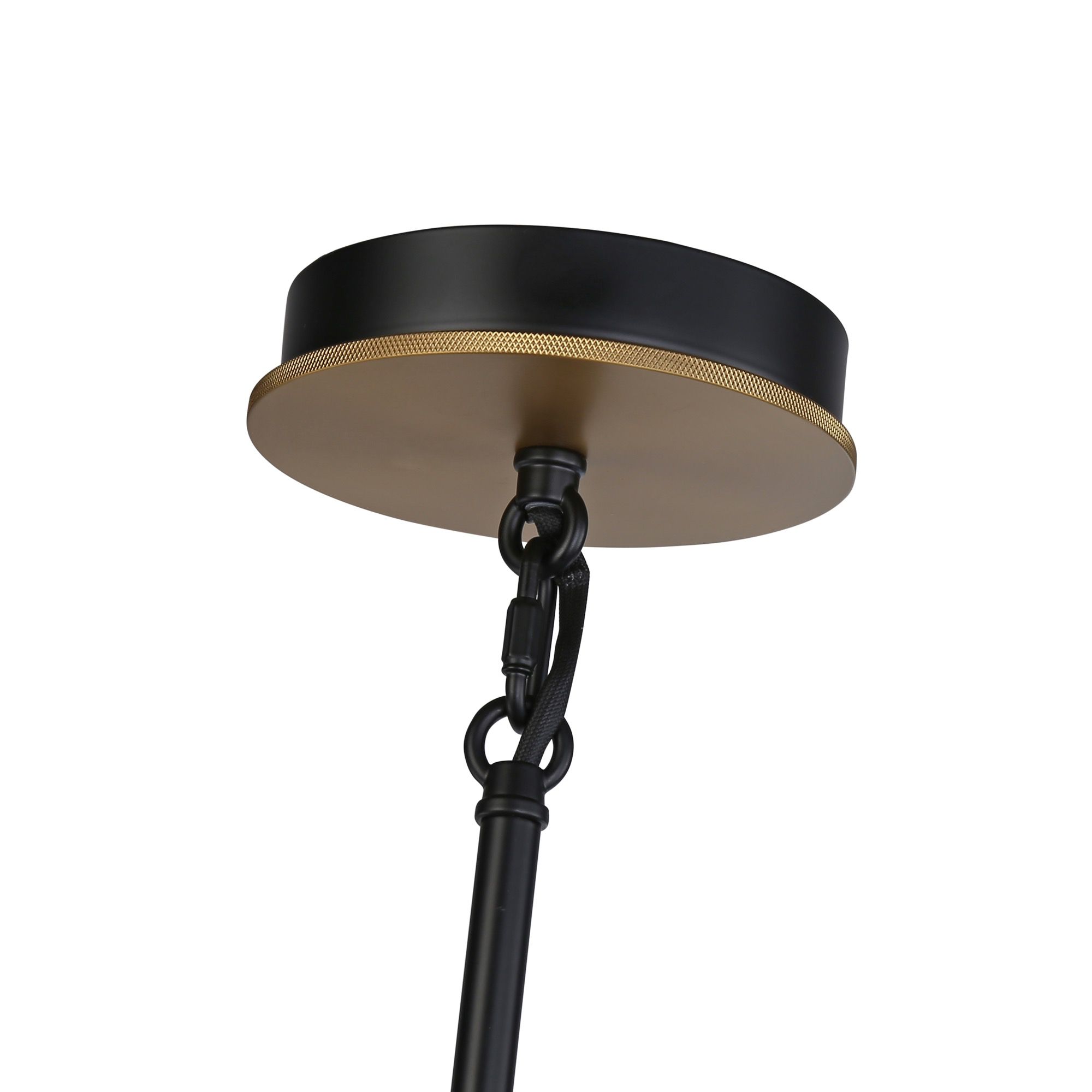 Image 4 Artcraft Cheshire 1-Light Pendant Black & Brass more views