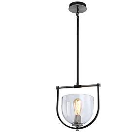 Image1 of Artcraft Cheshire 1-Light Pendant Black & Nickel