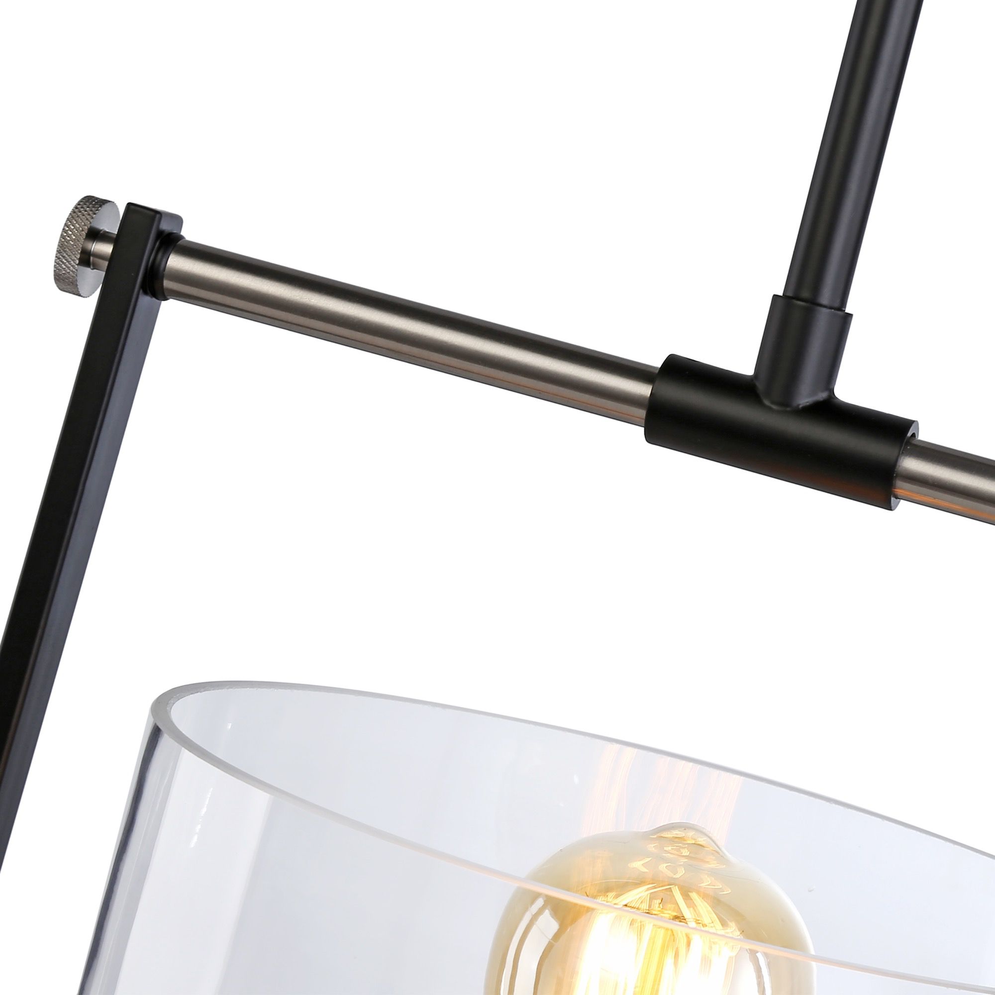 Image 3 Artcraft Cheshire 1-Light Pendant Black & Nickel more views