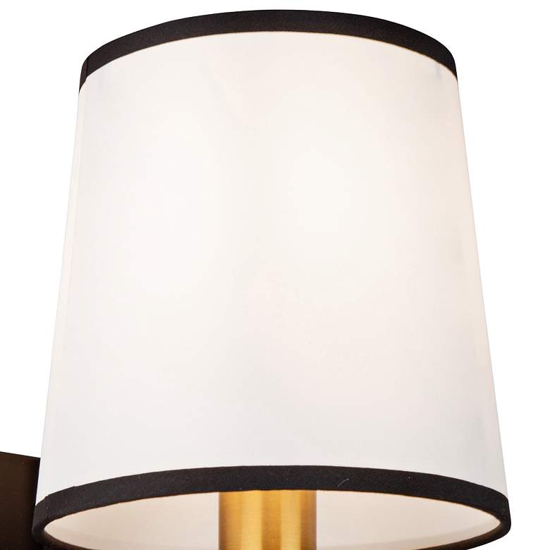 Image 2 Artcraft Coco 10 1/4" High Black and Gold Wall Sconce more views