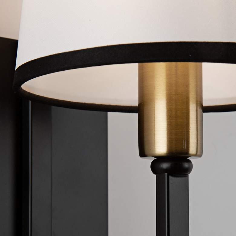 Image 3 Artcraft Coco 10 1/4" High Black and Gold Wall Sconce more views