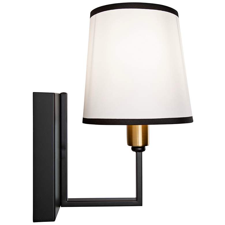 Image 5 Artcraft Coco 10 1/4" High Black and Gold Wall Sconce more views