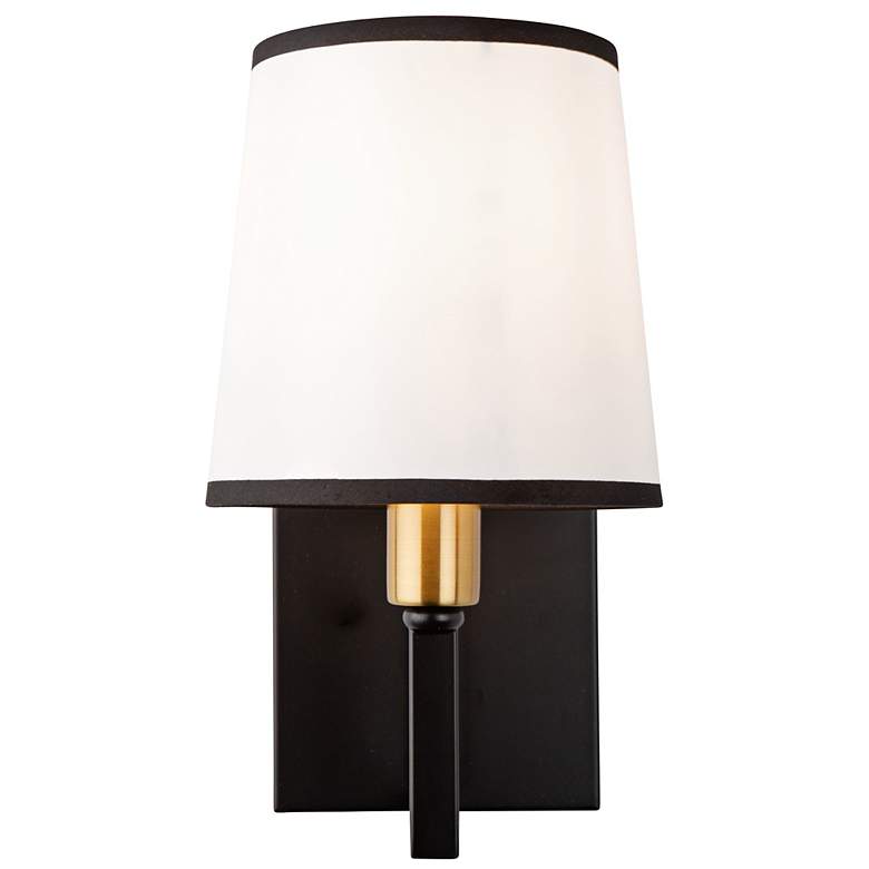 Image 6 Artcraft Coco 10 1/4" High Black and Gold Wall Sconce more views