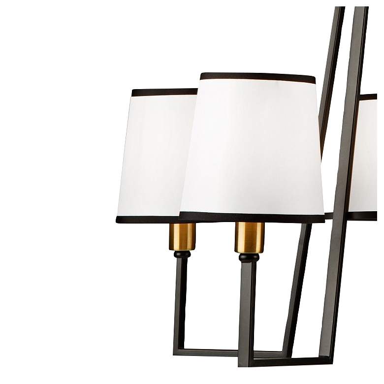 Image 2 Artcraft Coco 33 1/2" Wide Matte Black 5-Light Chandelier more views