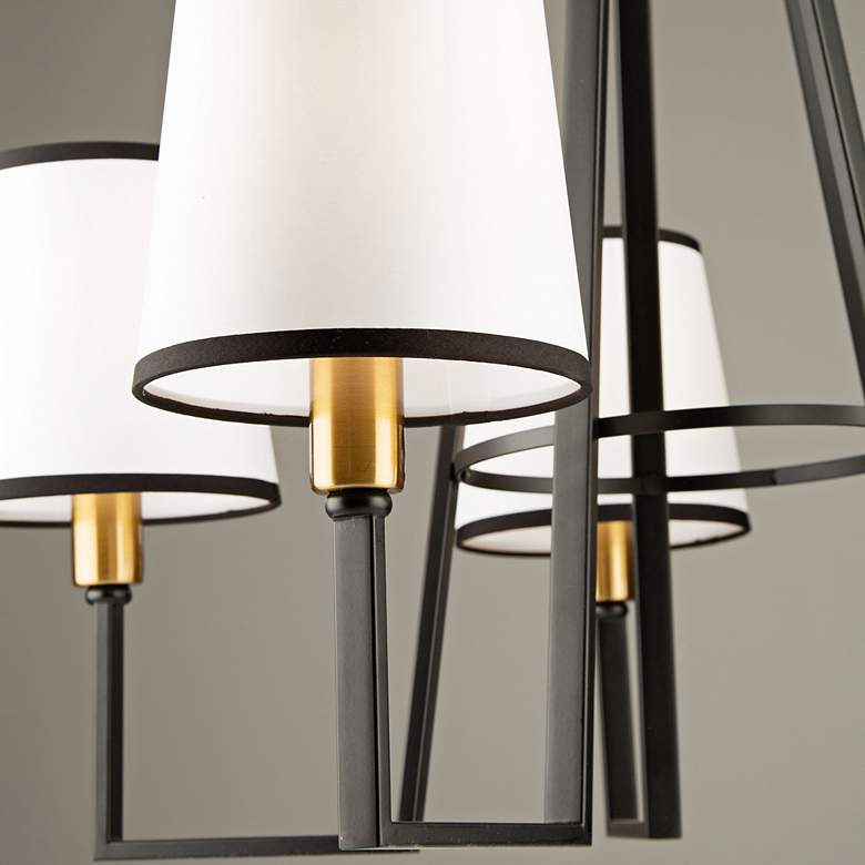 Image 3 Artcraft Coco 33 1/2" Wide Matte Black 5-Light Chandelier more views