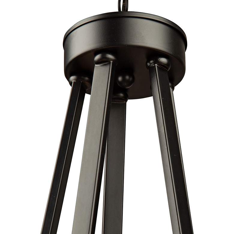 Image 5 Artcraft Coco 33 1/2" Wide Matte Black 5-Light Chandelier more views