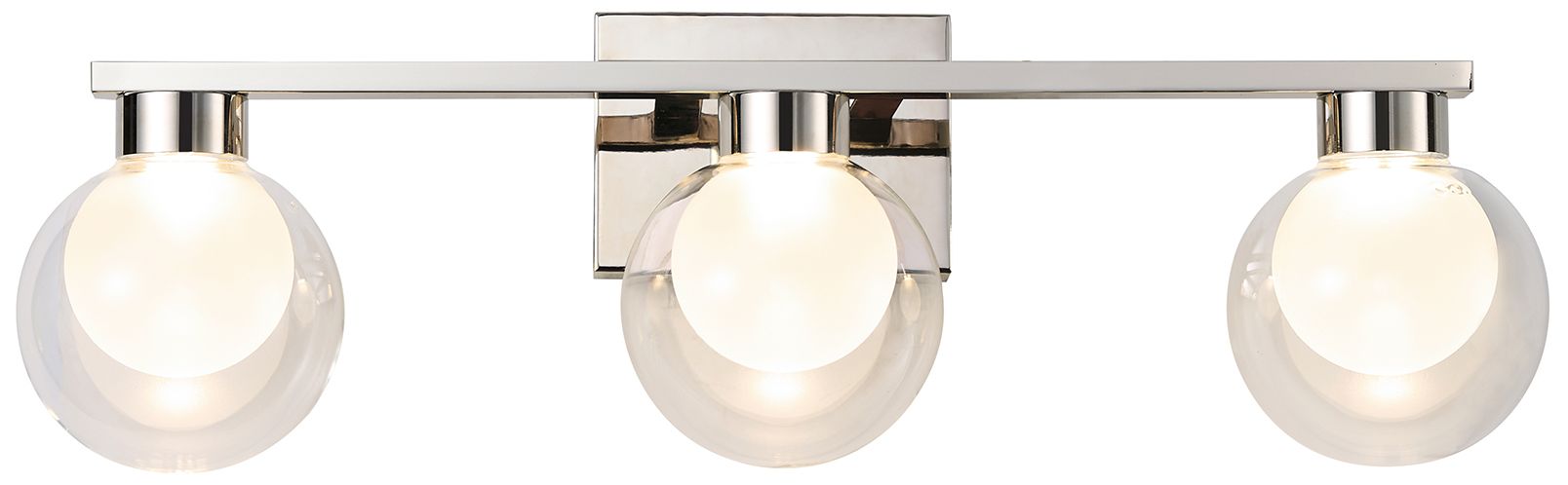 Image 2 ArtCraft Colton 24"W Polished Nickel 3-Light LED Bath Light more views